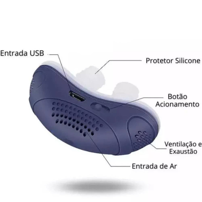 Anti Ronco Elétrico Mini Cpap - Aprovado pelos especialistas da CHEGA DE RONCO.